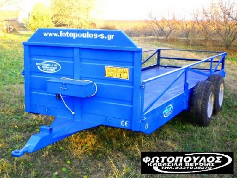 Διαξονική συρόμενη ρυμούλκα. Πλατφόρμα μεταφοράς 8t.