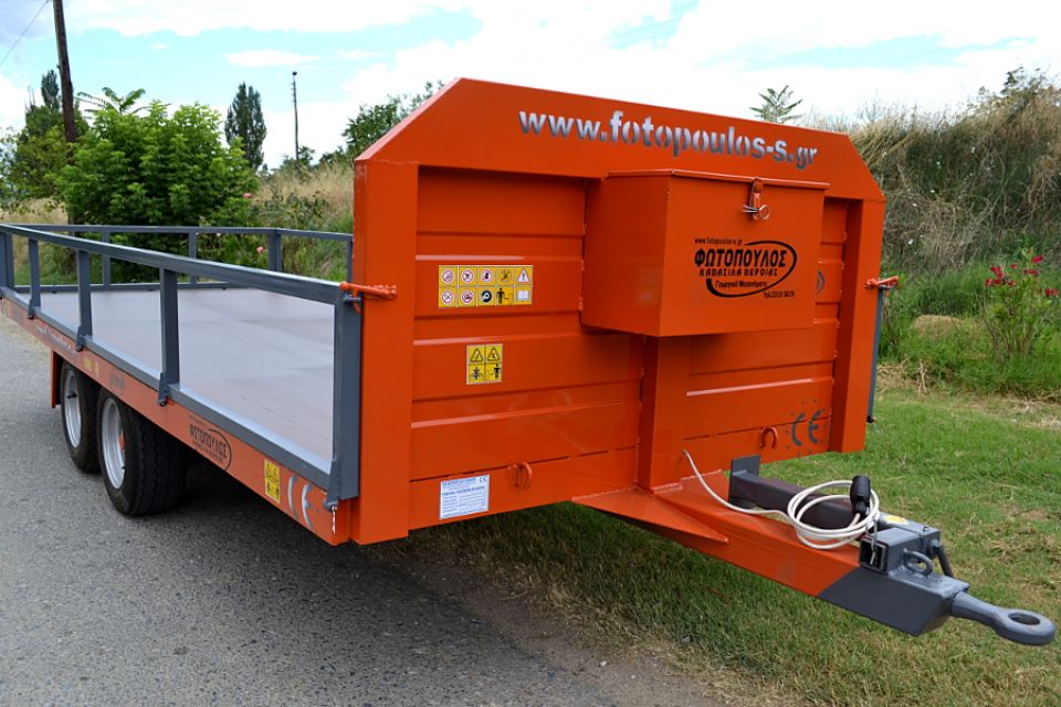Τρέιλερ-Πλατφορμα με 2 άξονες χαμηλό για 5000kg